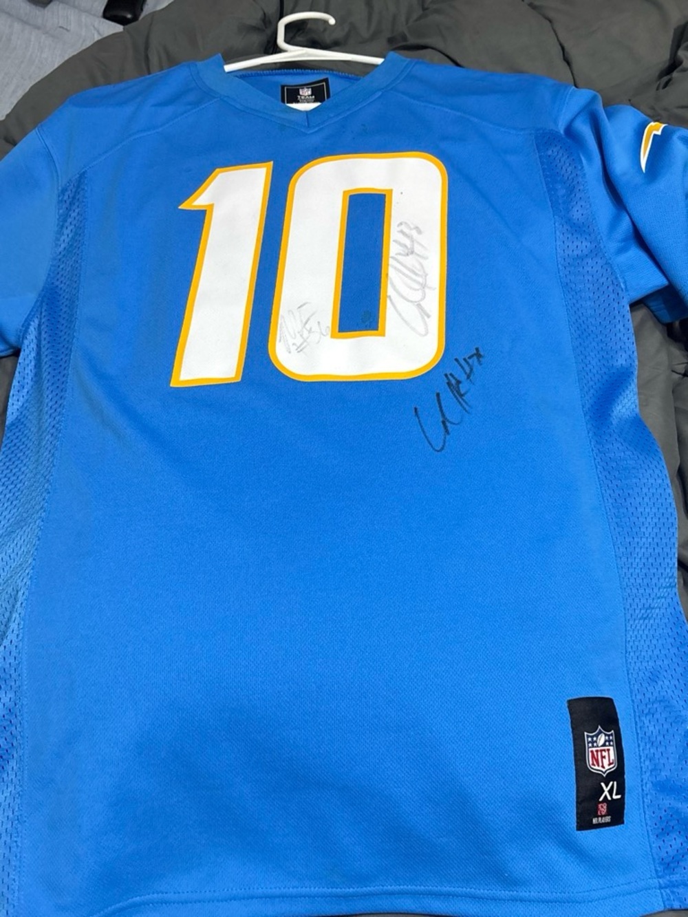 NFL Blue Los Angeles chargers Justin Herbert #10 Jersey